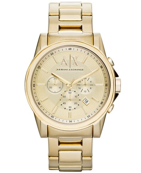 armani watch gold